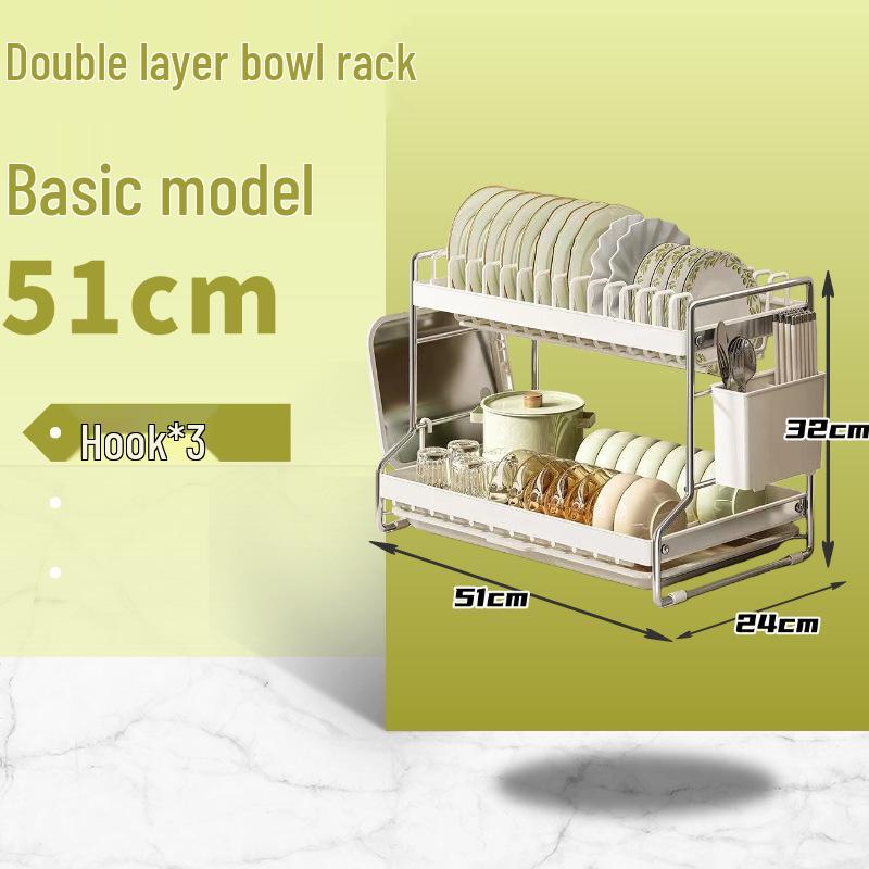 Multi-layer Kitchen Countertop Dish and Plate Organizer Rack