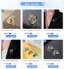 Cazador Gold Color Hummingbird Flower Pendant Drop Earrings for Women Stainless Steel Jewelry Earrings Valentine Gift 2026 New