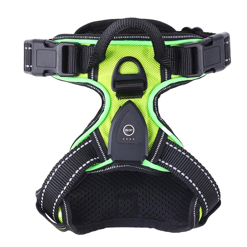 

Good-Luminous Pet Harness Luminous Dog Harness Adjustable Luminous Pet Chest Strap