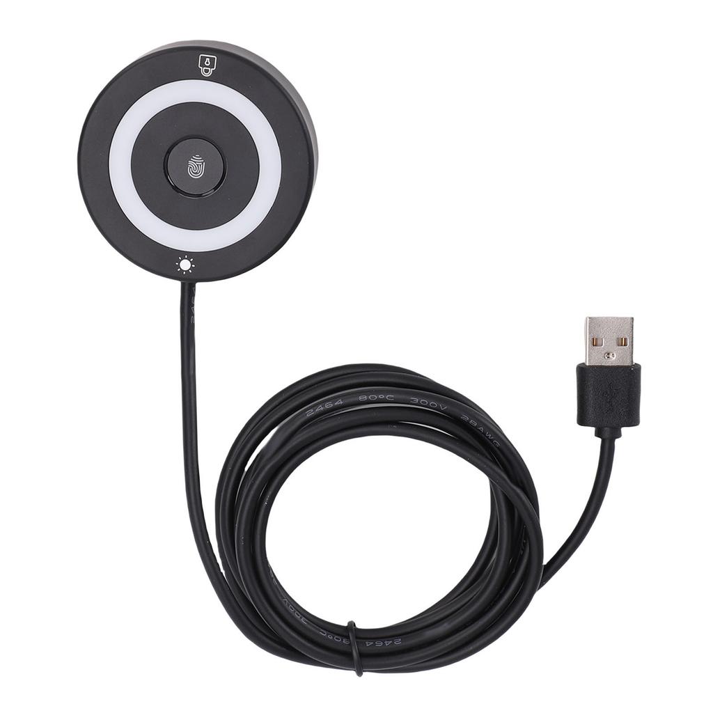 USB Fingerprint Reader for   10 11 Fingerprint Scanner PC Dongle 360 Degree Touch Fast Matching Biometric Recognition for PC Laptop