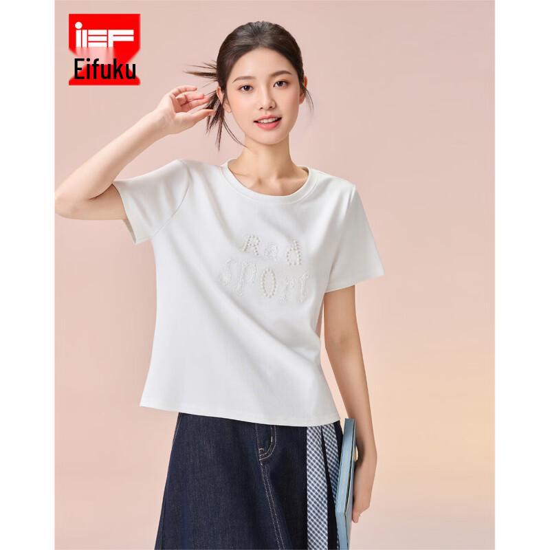 IEF Women s 2026 Spring Korean Style Casual Short Sleeve T-Shirt S