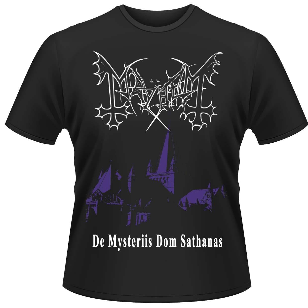 Men s Mayhem De Mysteriis Dom Sathanas T-shirt Large Black M