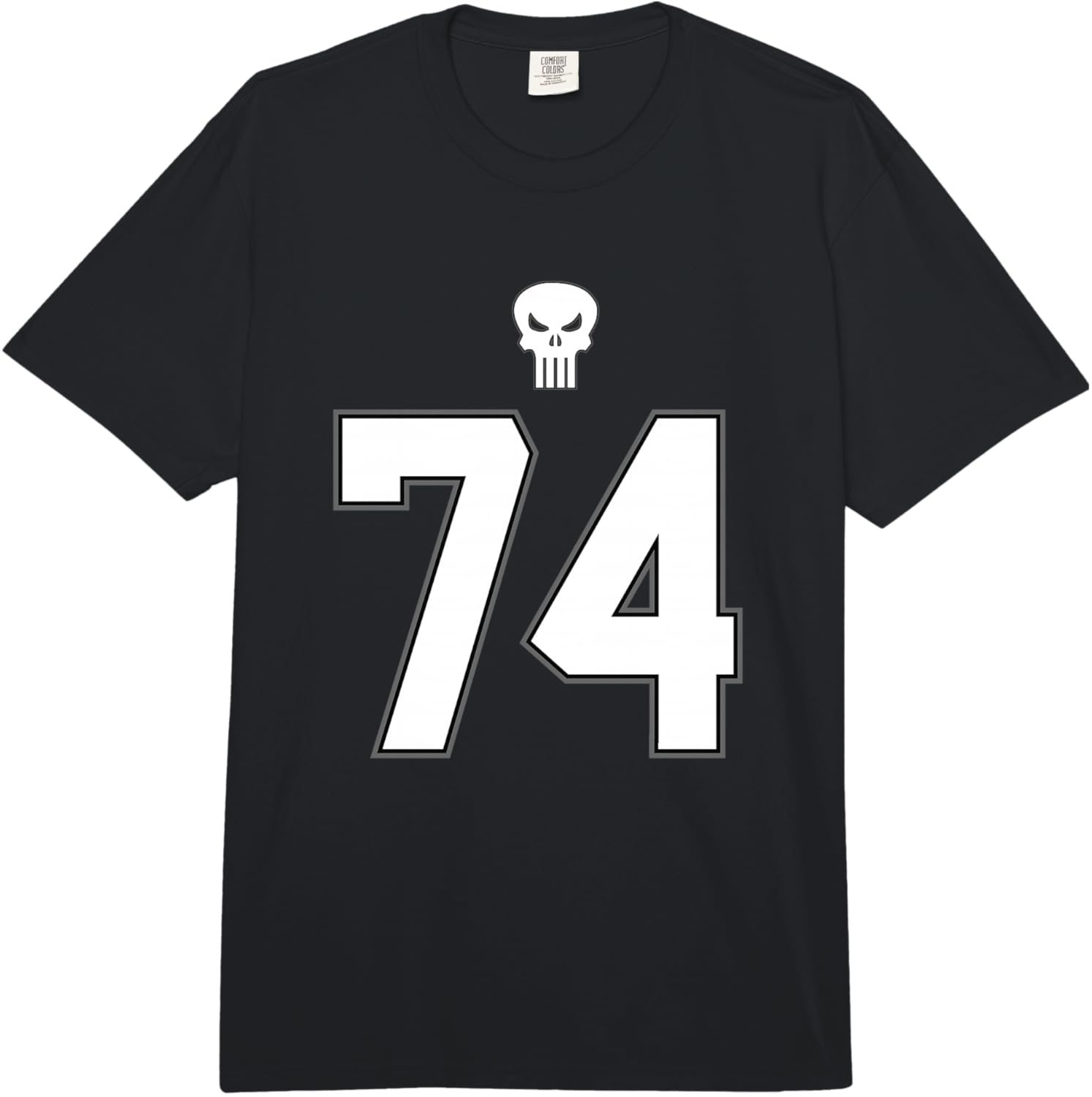 Marvel Punisher 74 Small Skull Vintage Chest Logo Comfort Colors Adult Heavyweight T-shirt S разноцветный