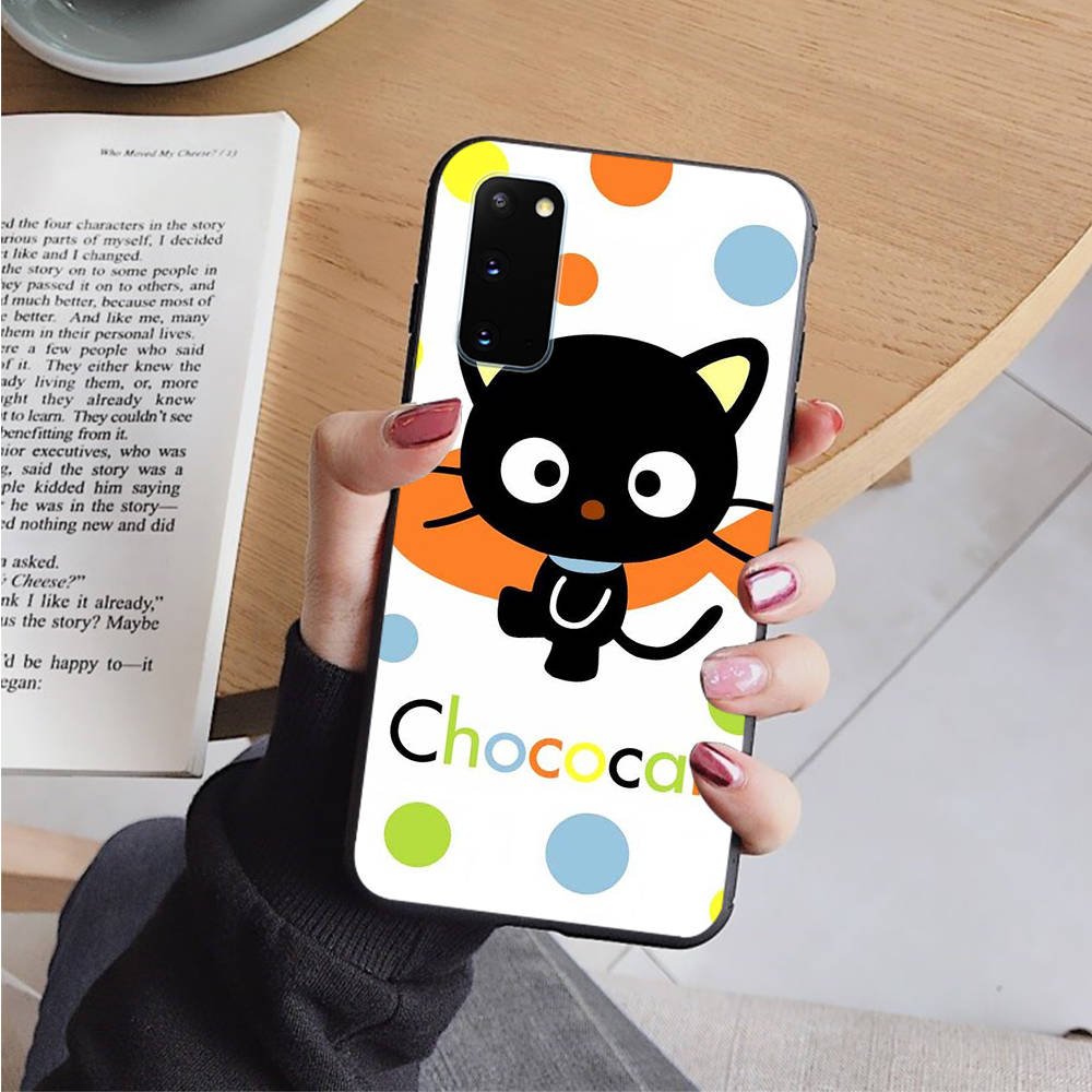 

AH30 Chococat черный чехол для Samsung Note 20 Lite S24 Ultra S23 S22 A05 A06 A11 A71 A15 A16 A13 A24 A25 A33 A52 A53 M55 M35 мягкий чехол Samsung S8 бездна