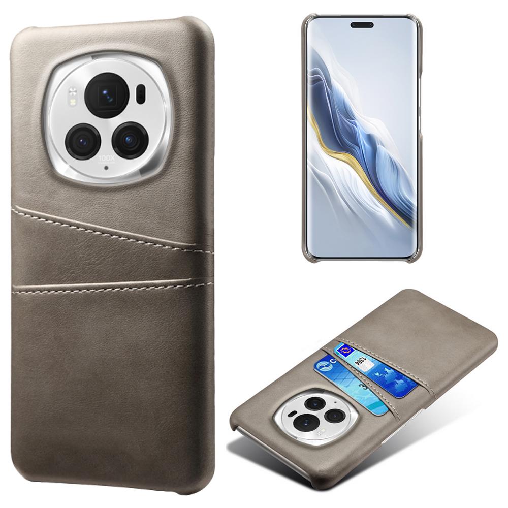 

Для Honor Magic6 Pro 5G чехол противоударный кожаный чехол для ПК-телефона Grey