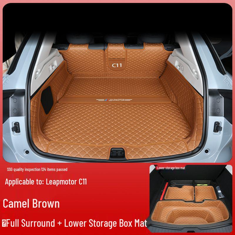 Compatible Leapmotor C11 Trunk Mat - Surround Design, Wear-Resistant, Fits 26 Models