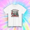 Santa Claus World Tour T-Shirt S-5XL Funny Christmas Tree Rock Holiday Gift