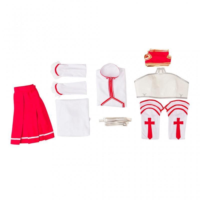 Sword Art Online Asuna Cosplay Costume Battle Suit Anime Convention Roleplay