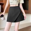 Casual Design-forward Slimming All-match Versatile Grey Skirt-trousers for Women Summer Slimming Versatile Black Sexy Preppy Mini Skirt