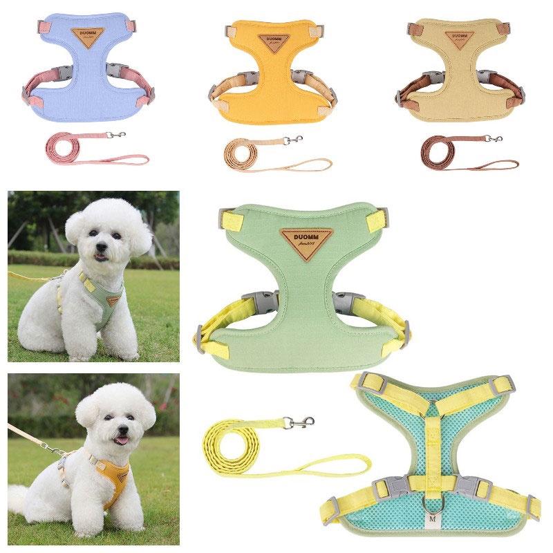 Hot Selling Dog Chest And Back Strap Wholesale Pet Leash For Small Dogs Prevents Escape Adjustable Size