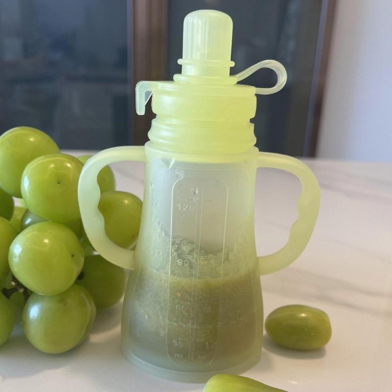 Soft Silicone Squeeze Baby Food Bag Bottle for Easy Feeding and Parental Assistance Infants Toddler Puree Organiser Bag