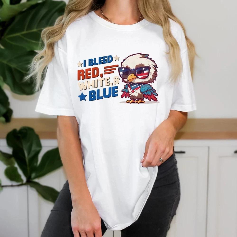 4th Of July TShirt Eagle Shirt Red White And Blue S