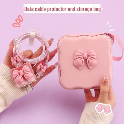 Apple 14/13/iPhone 12 Pro Max Protective Charger Case, 20W Fast Charge Cable Cover.