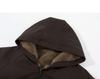 Unisex Reversible Hooded Fleece-Lined Cotton Jacket—Thick, Solid Color, Double-Sided Outerwear for Winter