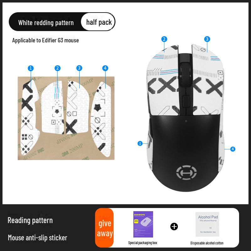 Edifier G3/G3M Anti-Rutsch- und Schweißabsorbierende Mausaufkleber