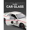 Simulation 1/24 Nissan GTR Alloy Racing Car Model with Sound Light Collection Miniature Voiture Toy Vehicle Children Boy Gift