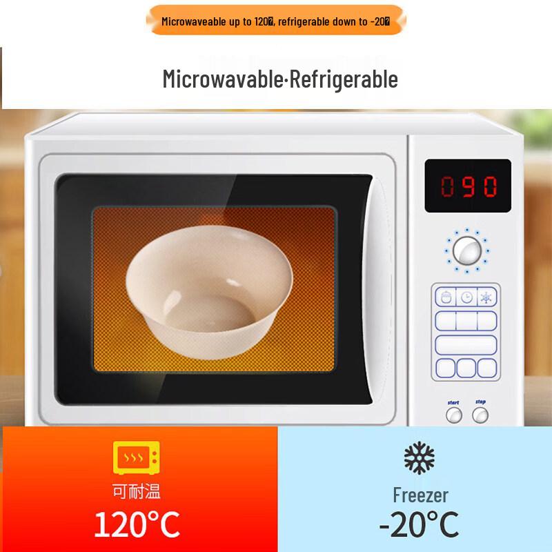 ZISIZ Disposable Wheat Straw Tableware Set