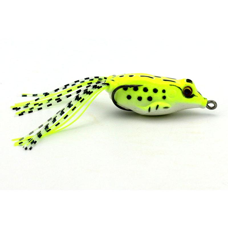 HENGJIA Frog Lure 8g 5.5cm Realistic Fishing Frog with Carbon Hooks Vivid Wobbler Fishing