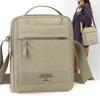 Nylon Crossbody Bag with Top Handle and Front Zipper Pocket for Men Women Daily Use