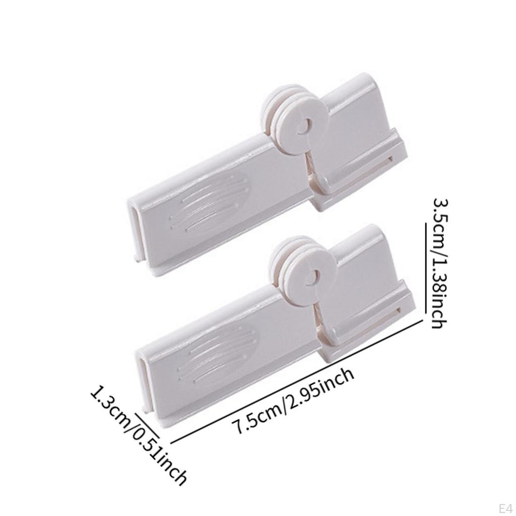 2Pcs Milk Carton Sealing Clip Boxed Drinks Clips Rotating Leakproof Food Bag Sealer for Travel