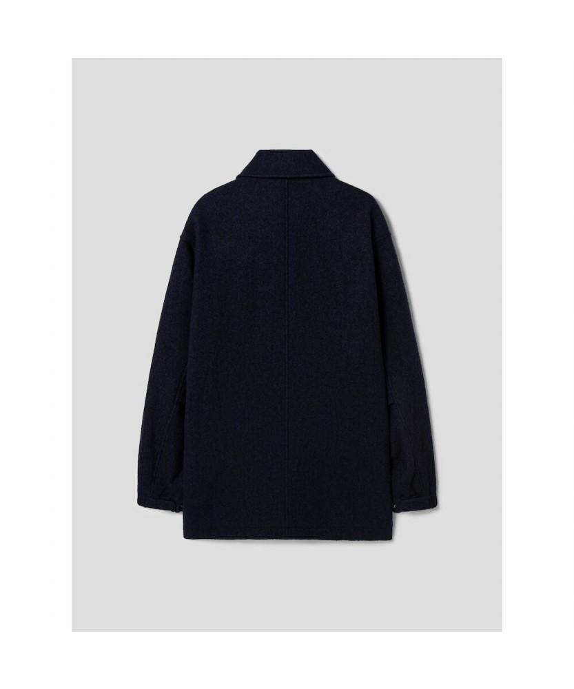 Shift.G Wool Safari Coat Navy