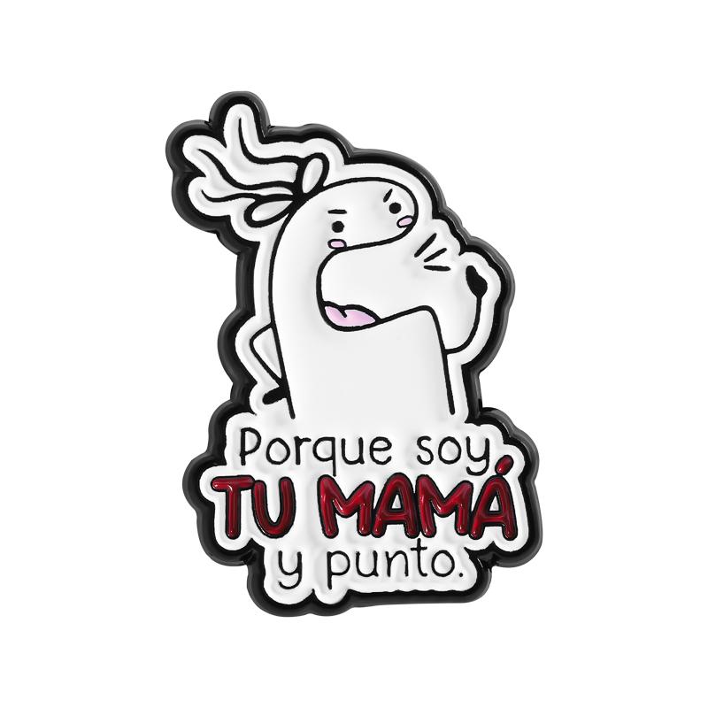 Flork Meme Emaille-Pins Lustige Einfache Strichmännchen-Broschen Anstecknadeln Cartoon Tier Katzen Schmuck Geschenk für Familie Freunde