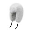 New winter silver silk plush hat thickened thermal hat cold-proof fluffy hat autumn and winter imitation fox hair showing small face hat