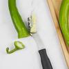 Stainless Steel Pepper Corer with Non-slip Rubber Handle Creative Chili Deseeder Pepper Seed Remover Tool Cooking Accessories