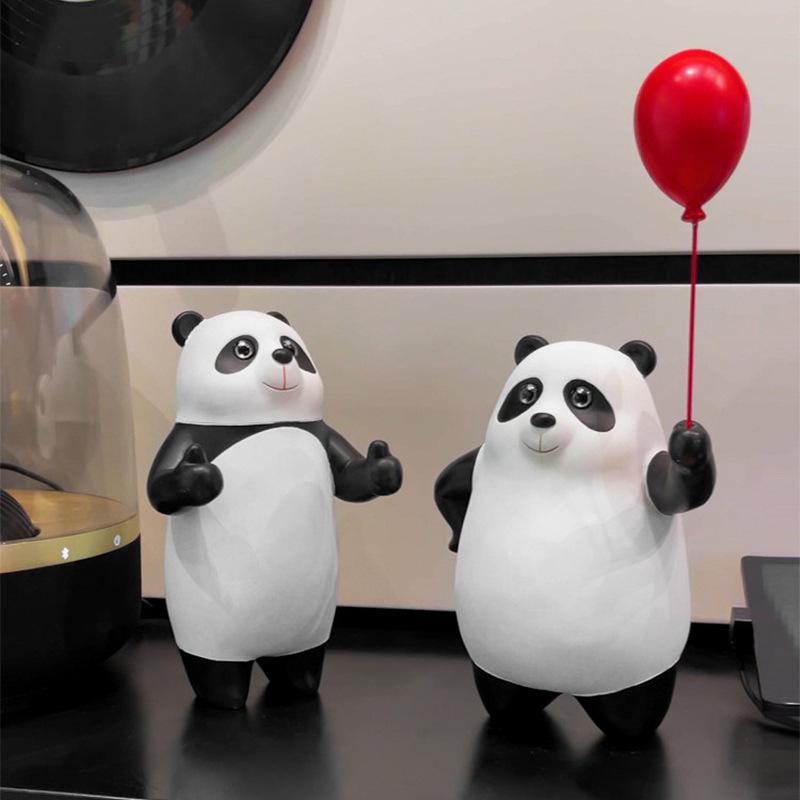 Creative Panda Key Storage Ornament Living Room Entrance Entrance Desktop Home Children's Room Decoration Gift Gifts
