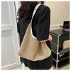 Women's Retro Woven Tote Bag Large Capacity Shoulder Underarm Bag Summer Beach Handbag