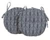 Vargottam Indoor Outdoor Round Bistro Chair Cushions Block Print 15-Inch Bistro Chair Pads Waterproof Seat Chair Cushion For Home