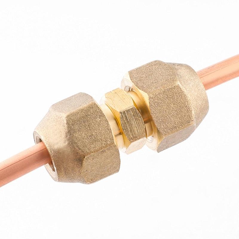 Air-Conditioning Copper Pipe Butt Joint Extension Copper Pipe Joint Copper Pipe Quick Joint Middle Flared Joint