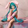 15CM Anime HATSUNE MIKU Figure Noodle Stopper Figure Rabbit Ear Pajamas Model Toy Doll Aciton Figure Collection Gift PVC