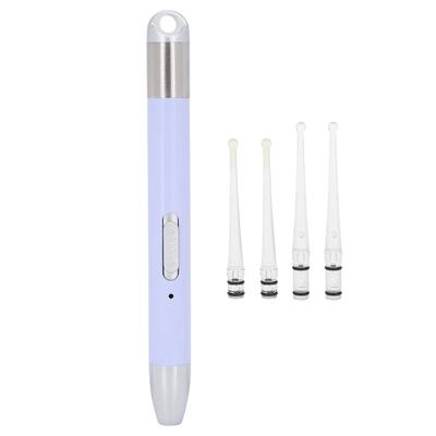 Limpiador de Cera de Oído con Luz Portátil Recargable Palillo para Oídos Kit de Herramientas Removedor de Cera de Oído Púrpura