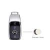 D5Emblems Mini Thin Self Adhesive Aluminum Key Emblem Sticker 11mm 14mm Easy Paste Remote Key Logo Decal For Mercedes Benz C200L