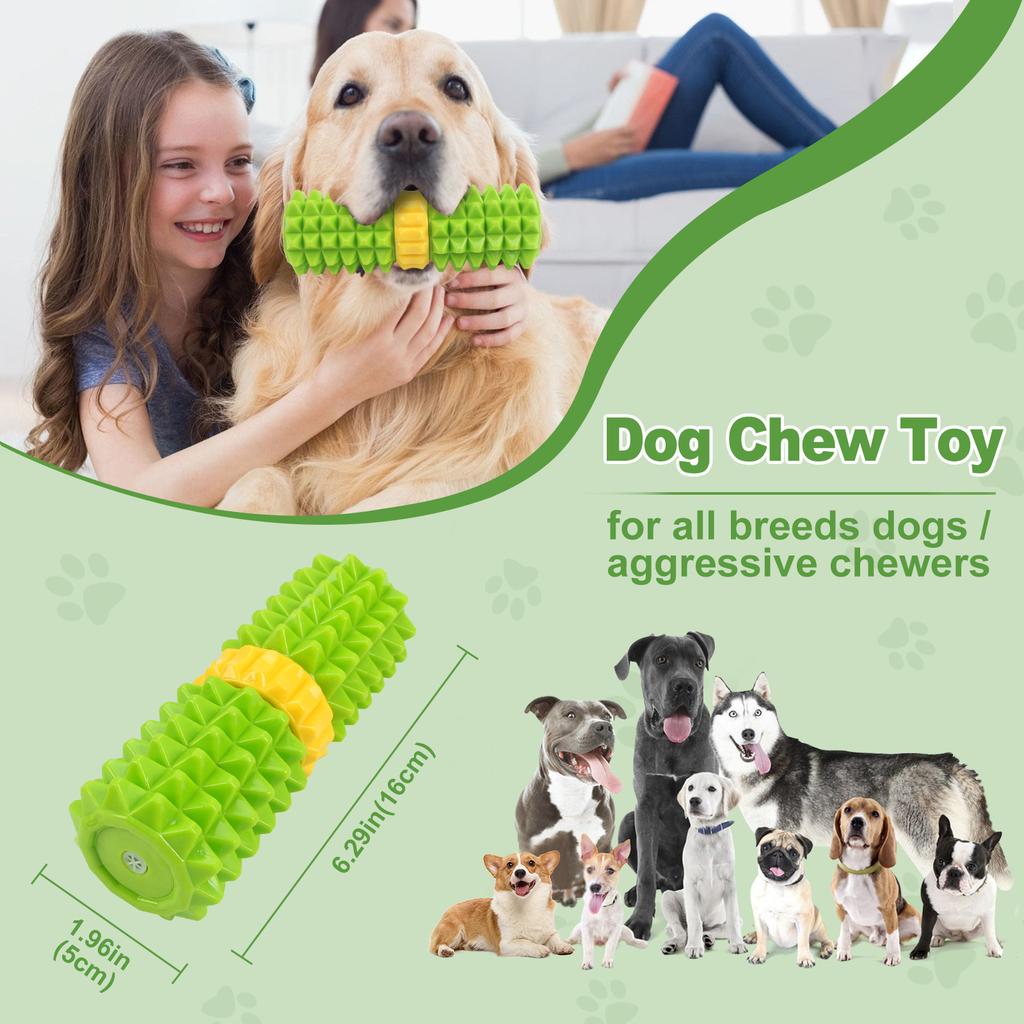 Dog's Double Joint Vocal Grinding Rod for Cleaning Teeth and Releasing Energy Resistant to Chewing and Unopening Home Pet Toys