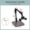 Desktop Multifunctional Cantilever Bracket for Phone, Tablet, and Microphone Overhead Shots and Live Broadcasts