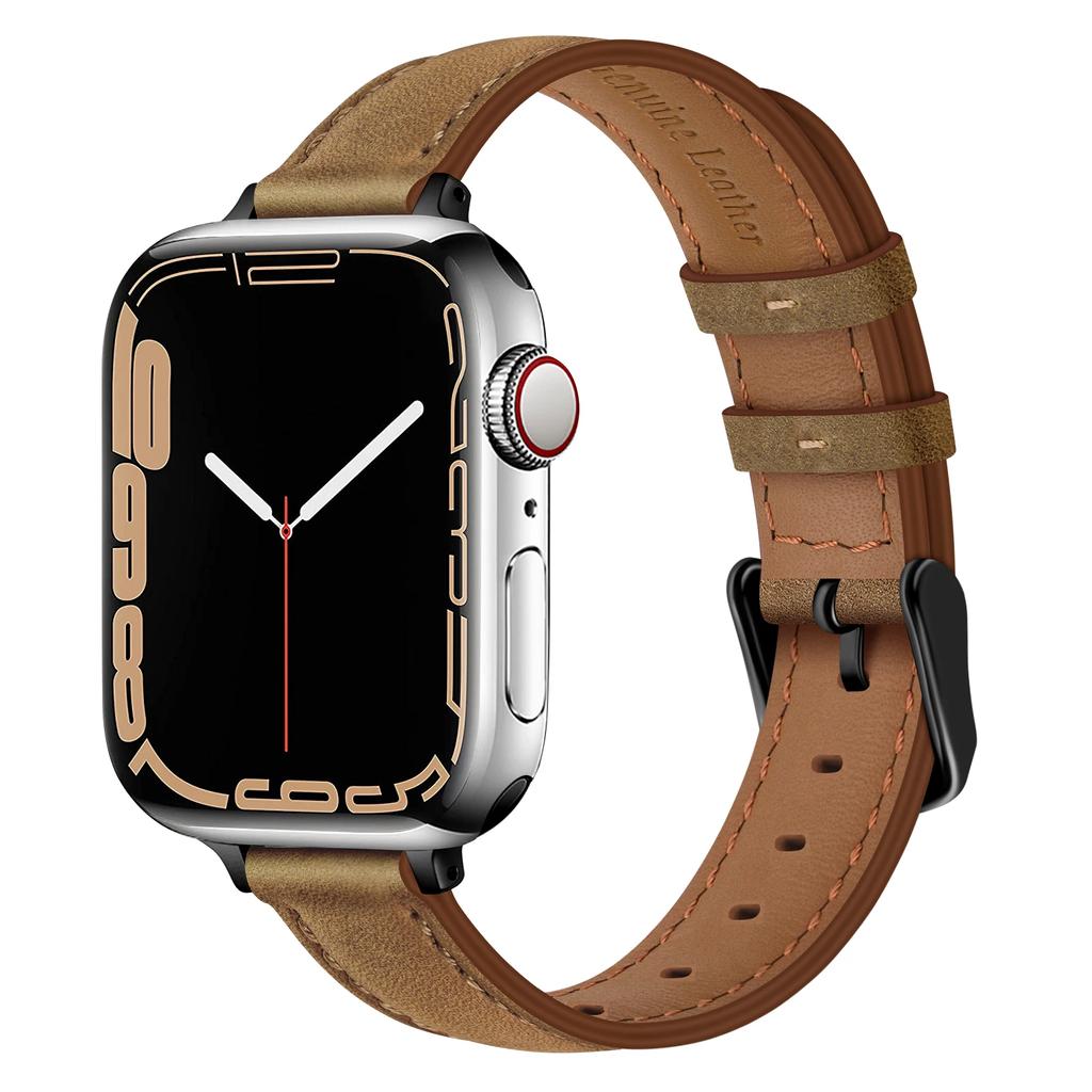 Watchband Leather Strap for Apple Watch Band 38/40/41MM 42/44/45MM Wristband Bracelet for iWatch 8 7 3 4 5 6 SE 49mm Smartwatch Accessorie