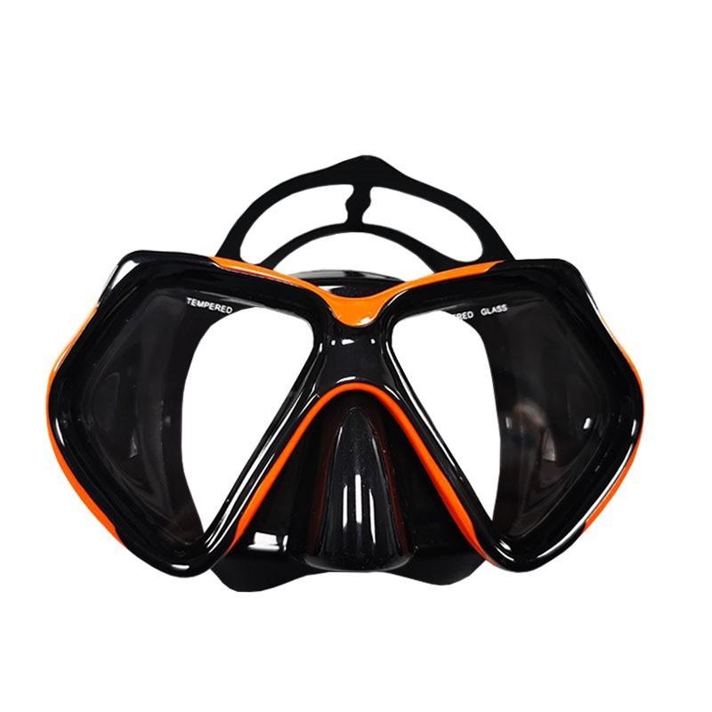 Adult Silicone Diving Mask - Large Frame, Dual Lenses, Wide - View & HD, Ideal for Snorkeling and Diving