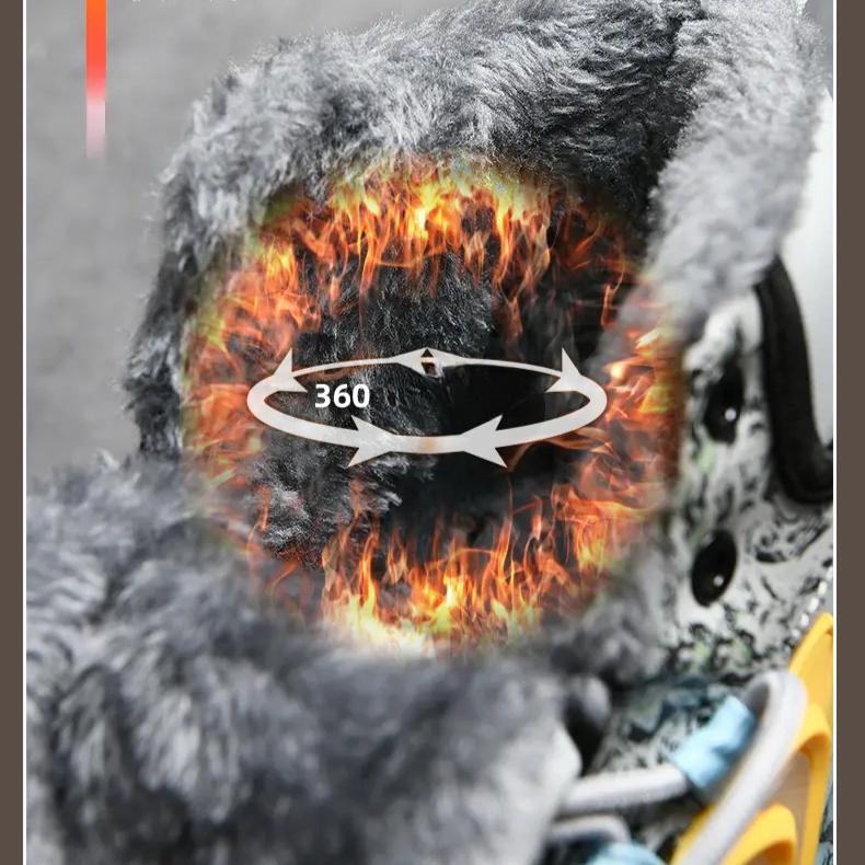 Men's Sneaker Winter Cotton Thickened Warm Running Shoes Basketball Shoes Wear-resistant and Anti-slip Sole D2009