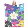 Funny Pikmin Game Plush Blanket Students Flannel Bedding Throws For Home Decor Super Warm Custom Quality Bedspread Gift Idea