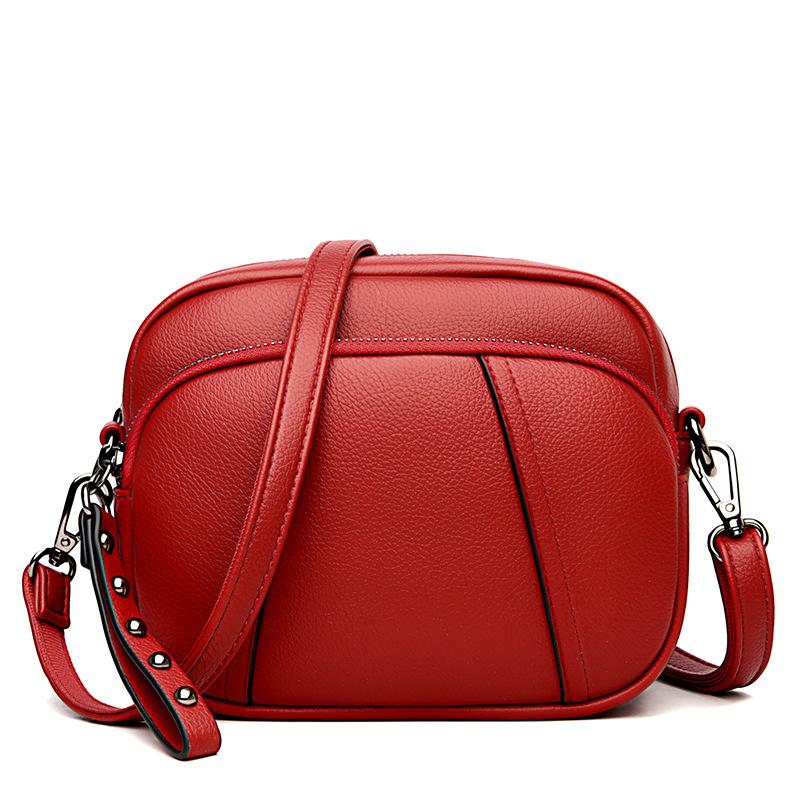 New Mini Mobile Phone Shoulder Bag Three Layer Crossbody Bag Korean Version Women's Small Bag Korean Version Round Bag