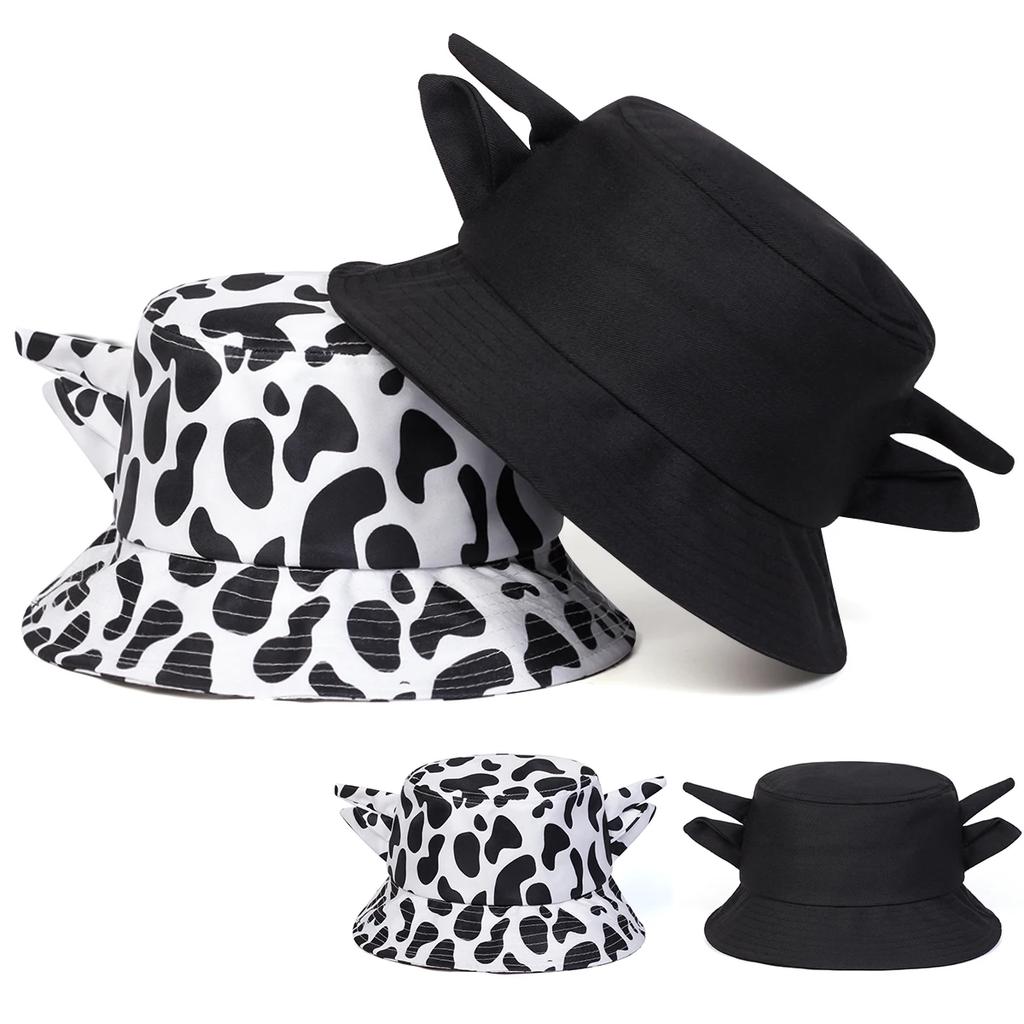 Fisherman Bucket Print Cow Cute Personality Neutral Gender Women Men For Caps Fisherman Hats Fishermen Caps Outdoor Casual Cap Sunscreen Hat