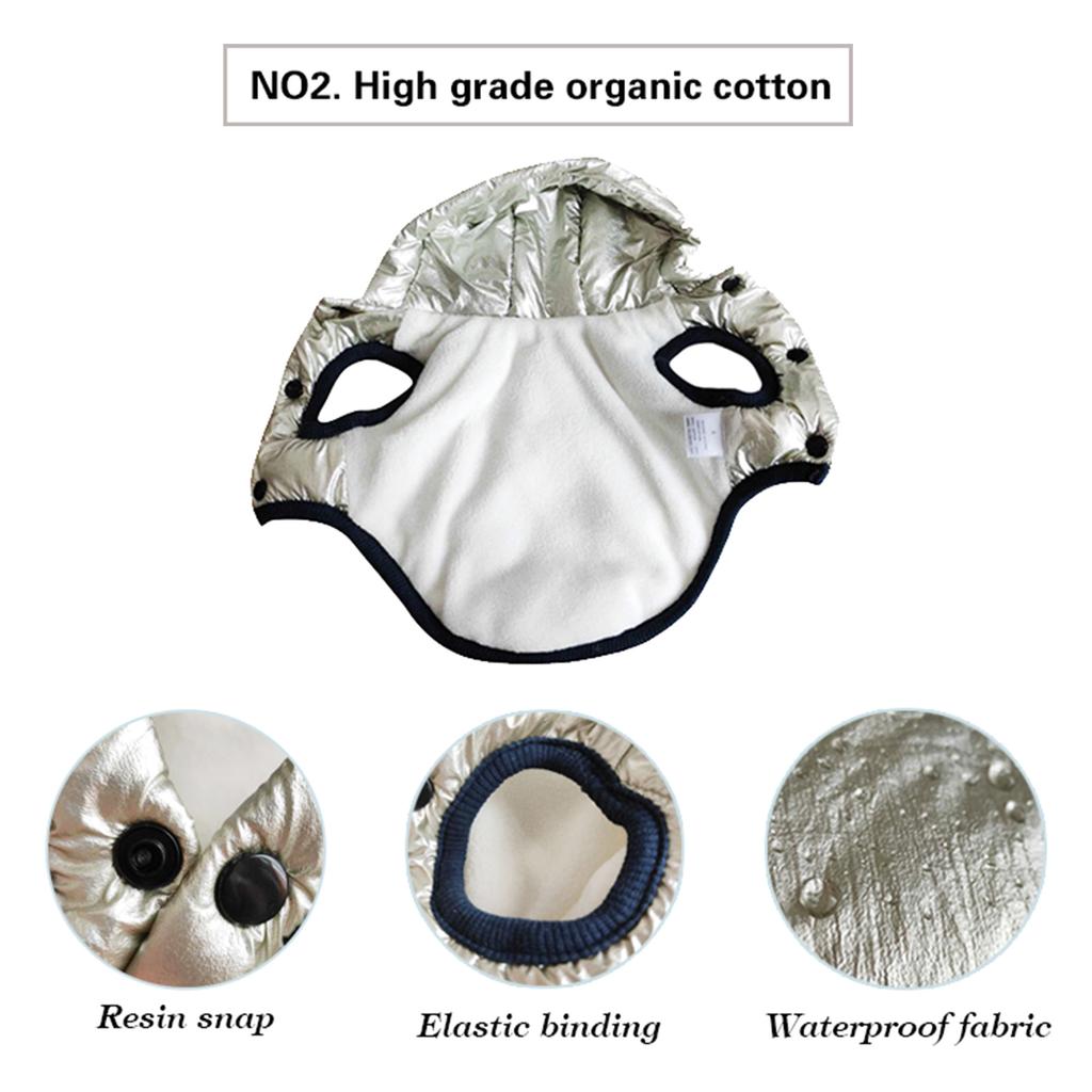Winter Pet Dog Clothes Pet Dog Vest Jacket Waterproof Dog Coat With Hood Pet Dog Costume Winter Warm Dog Jacket