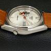 JAPAN VINTAGE SEIKO 5 AUTOMATIC 7019A MENS SILVER COLOR DIAL WATCH a700593-5