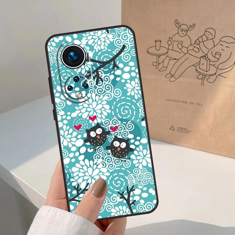 Süße Eule Cartoon Für Honor Magic 7 Lite 5 6 8 Pro Hülle Für Honor 400 200 90 70 50 X8c X8b X9a X9b X9c X9d Win