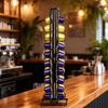 Elegant Iron Constructed Coffee Pod Display Rack With Capacity For 60 Unit Ideal Gift Coffee Enthusiasts Stylish Functional
