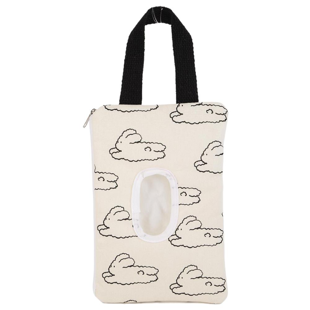 

1/2Pcs Cartoon Animal Flip Cover Tissue Box Portable Hanging Bag Paper Wet Case Storage Wipes Car Wipes Dispenser for HomeOffice