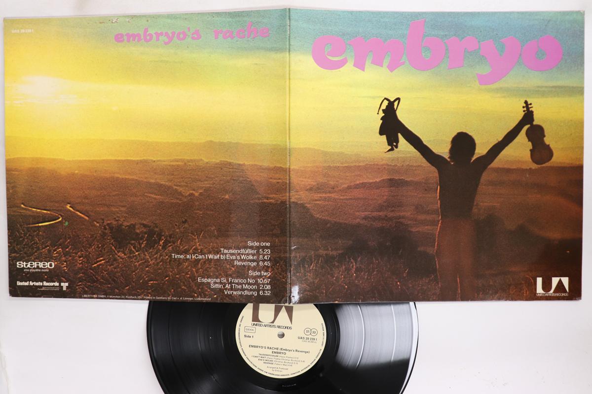 

LP Record EMBRYO Embryos Rache UAS29239I UNITED ARTISTS 197 Germany Rock Used