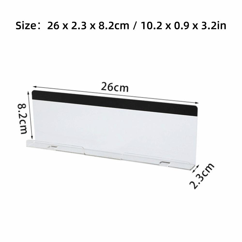 2Pcs Acrylic Monitors Bottom Memo Board Transparent Acrylic Monitor Memo Board  Mobile Phone Pen